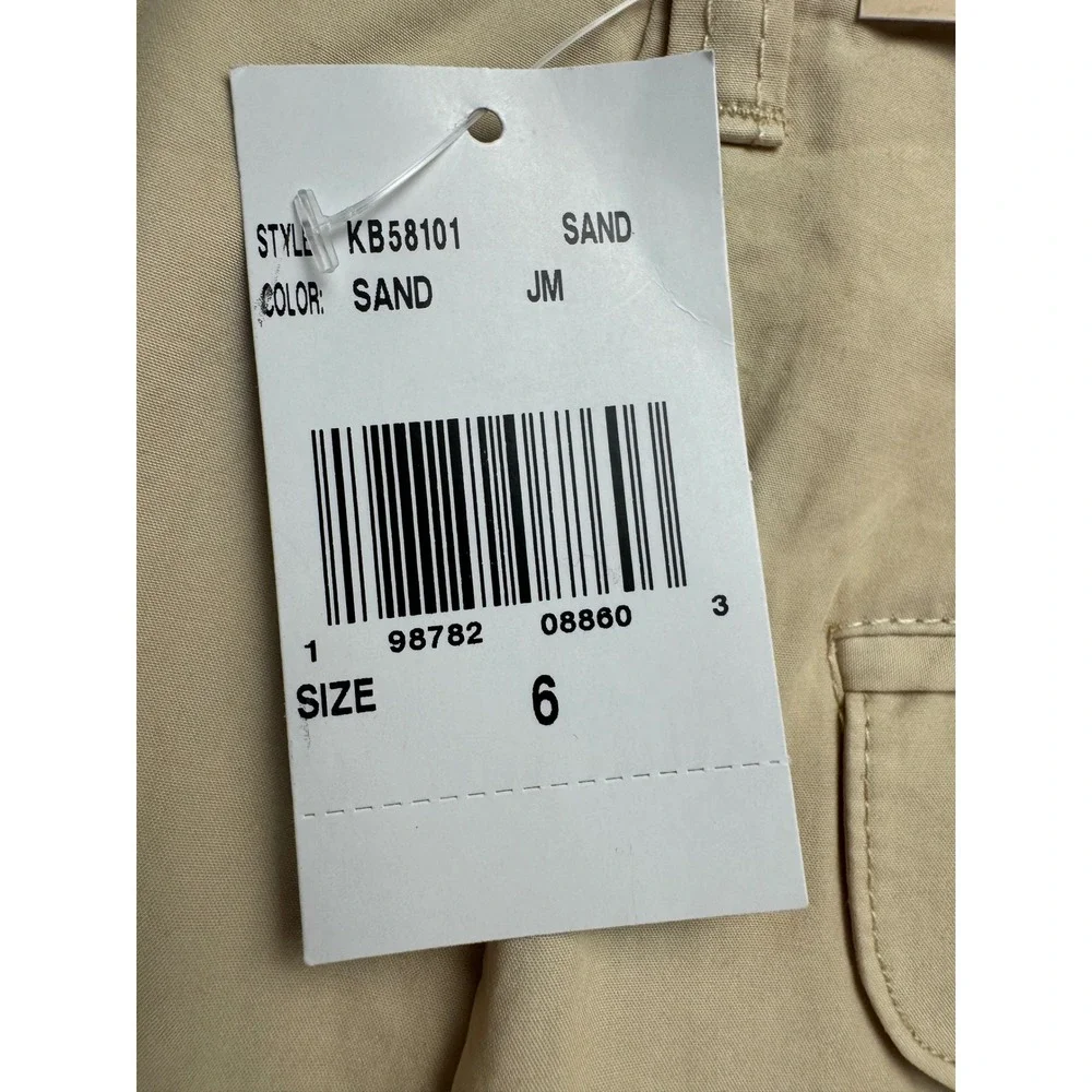 Kut from the Kloth Elisa High Rise Super Wide Leg Pants Sand Beige Size 6 - Picture 3 of 16